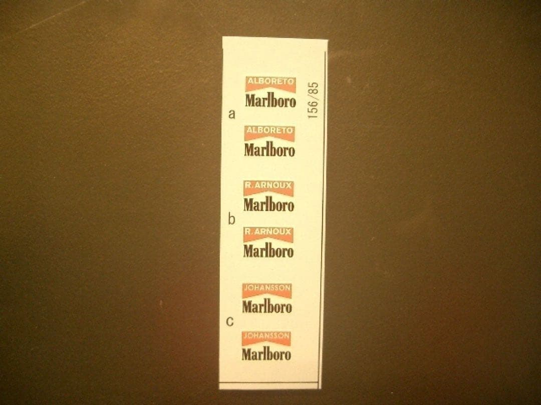 1/20 MFH フェラーリ 156/85 マルボロデカール付き