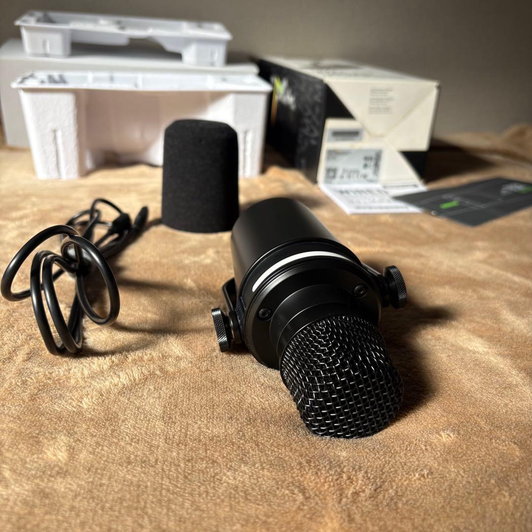 【美品】SHURE MV7+ ブラック｜オーディオテクニカデスクマイクスタンド付