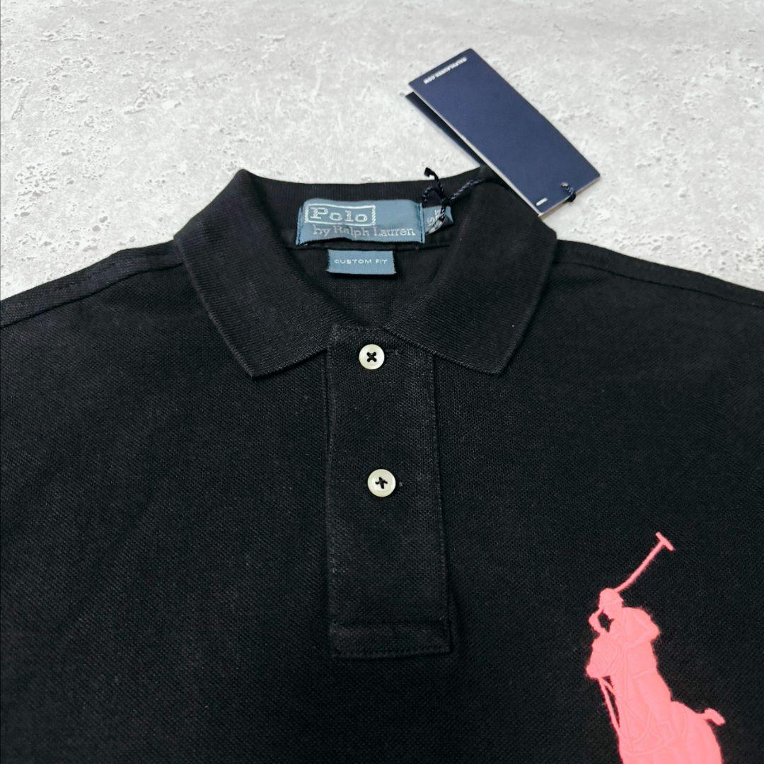 POLO RALPH LAUREN ポロシャツ　刺繍　ブラック　ビッグポニー