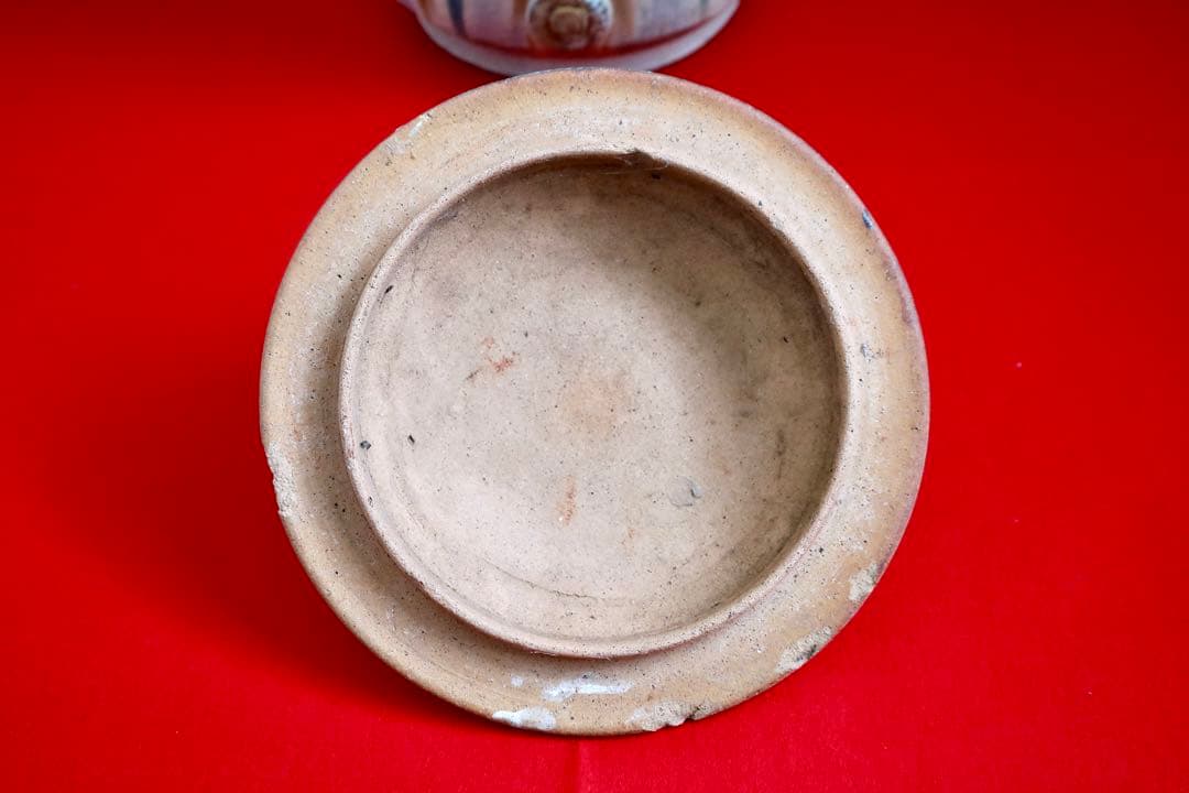 陶磁器【壺　三彩　アンティーク　古民窯】