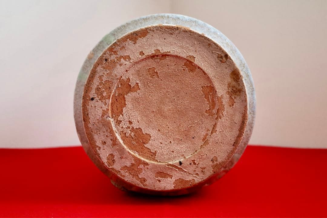 陶磁器【壺　三彩　アンティーク　古民窯】