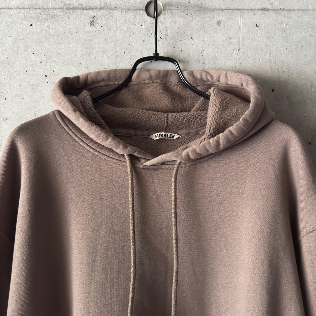 トップス AURALEE / SMOOTH SOFT SWEAT P/O PARKA