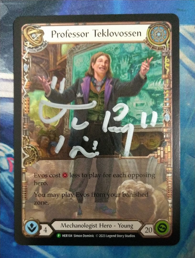 FAB Professor Teklovossen HER CFSigned英語