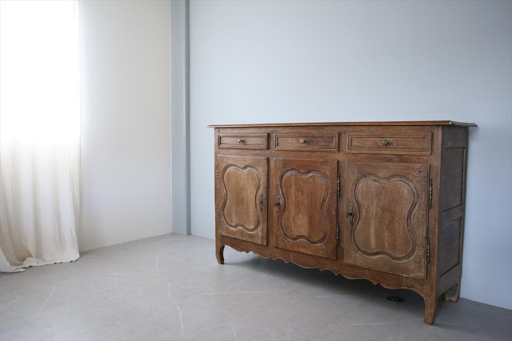 フランスアンティーク猫脚サイドボード/ショップカウンター/チェスト(90-103