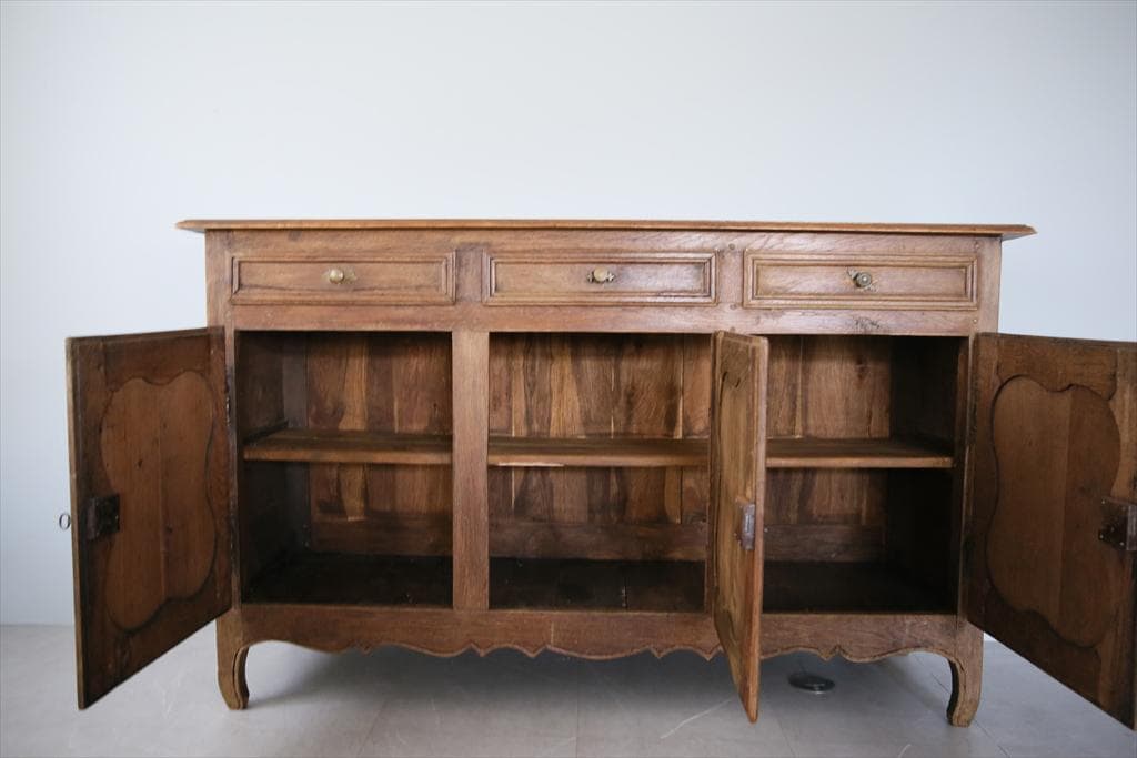 フランスアンティーク猫脚サイドボード/ショップカウンター/チェスト(90-103