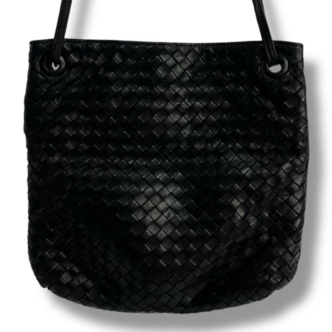 良品 ボッテガヴェネタ イントレチャート ショルダーバッグ レザー ビンテージ