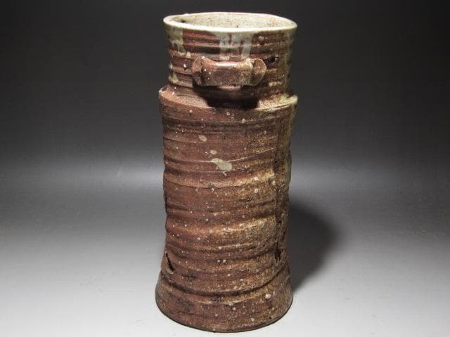 ★ 本阿弥光甫（空中）　伊賀写花入　裏千家十代認徳斎の花押★x299