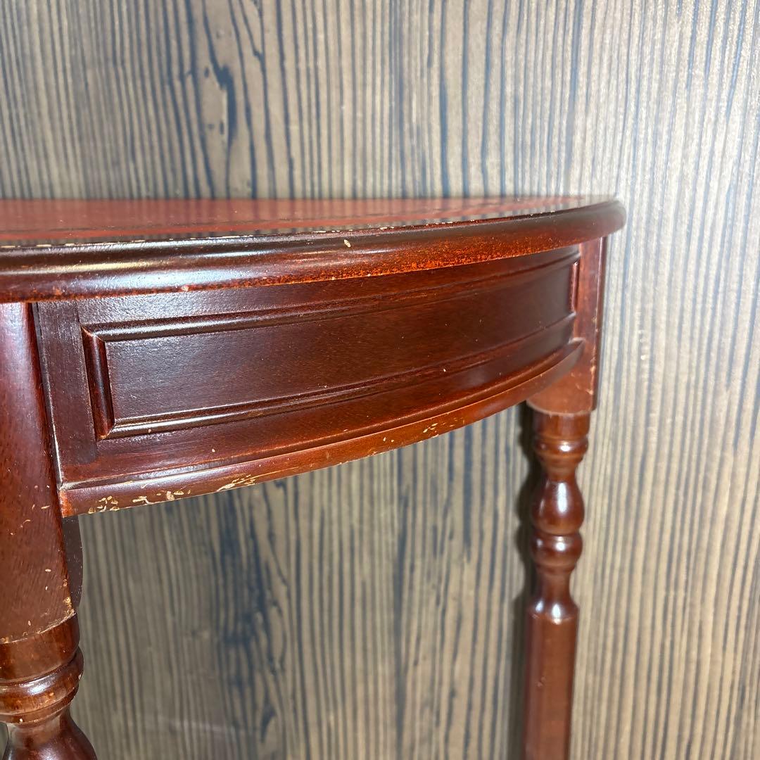 l*h様 希少　イギリス　英国　アンティーク　ハーフムーンテーブル　コンソールテ