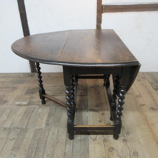 イギリス アンティーク 家具 ゲートレッグテーブル ツイスト 英国 6127e