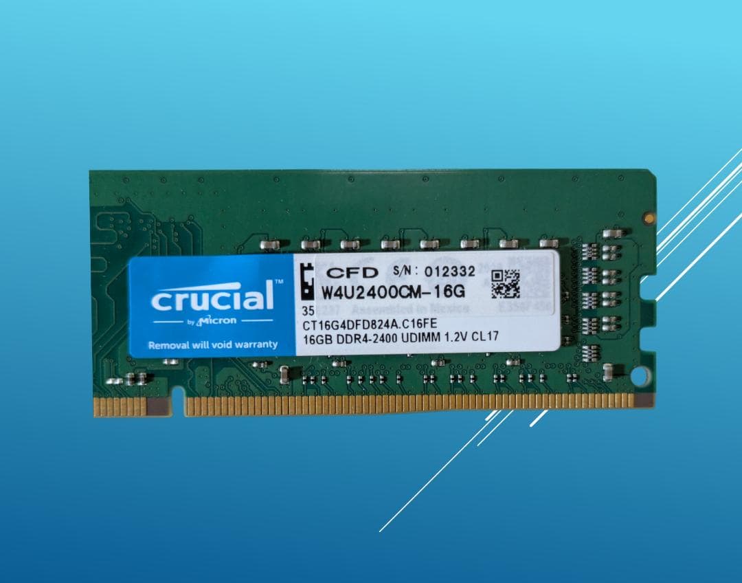 動作確認済みCrucial DDR4 32G(16Gx2)/#320