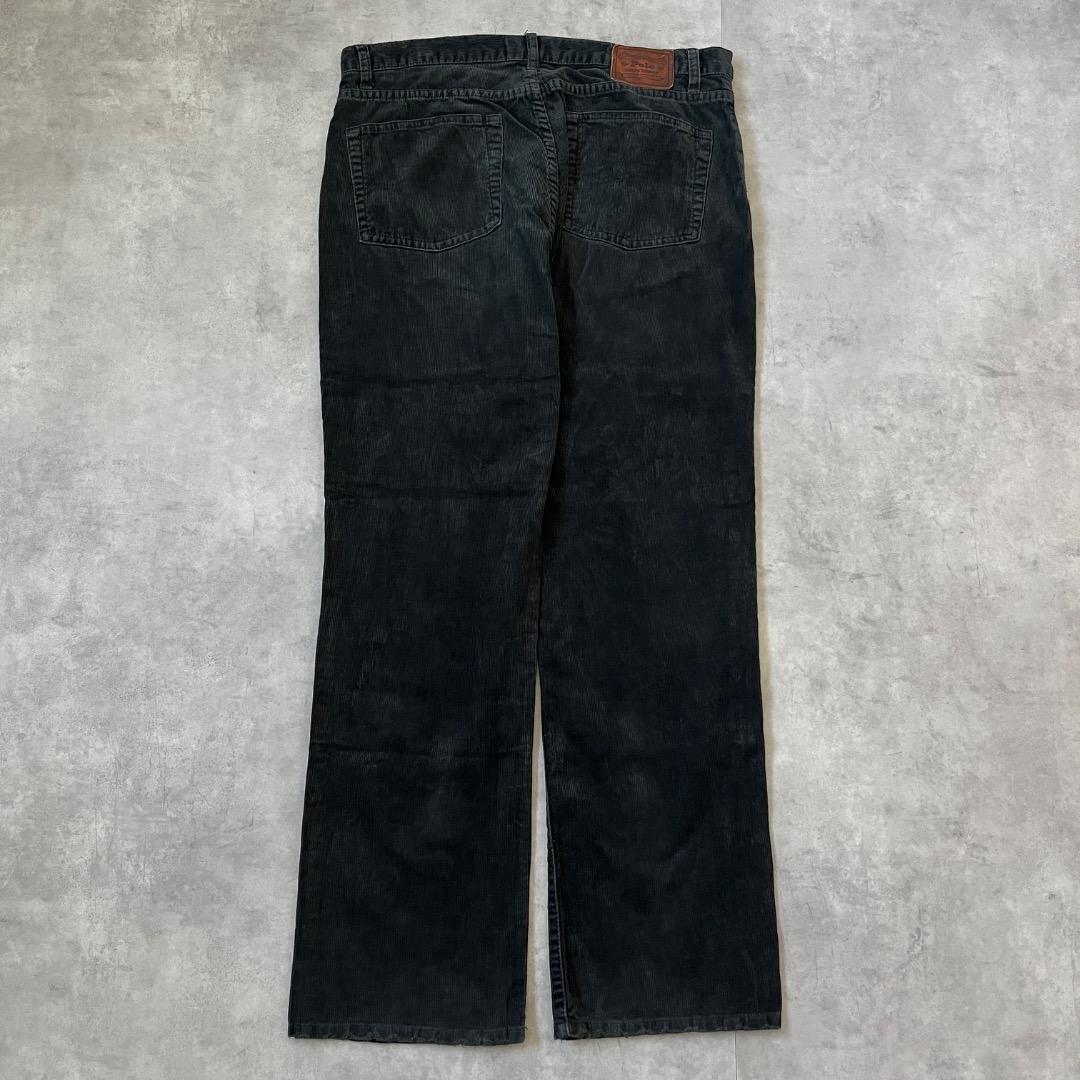 ポロバイ ラルフローレン W34 ポロチノ コーデュロイ 古着 黒 17808