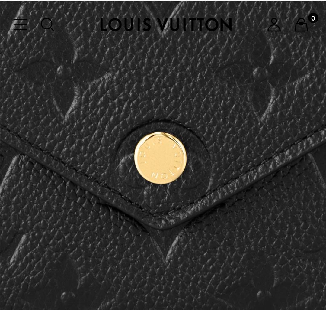 新品同様　ポルトフォイユ・ヴィクトリーヌ　ノワール