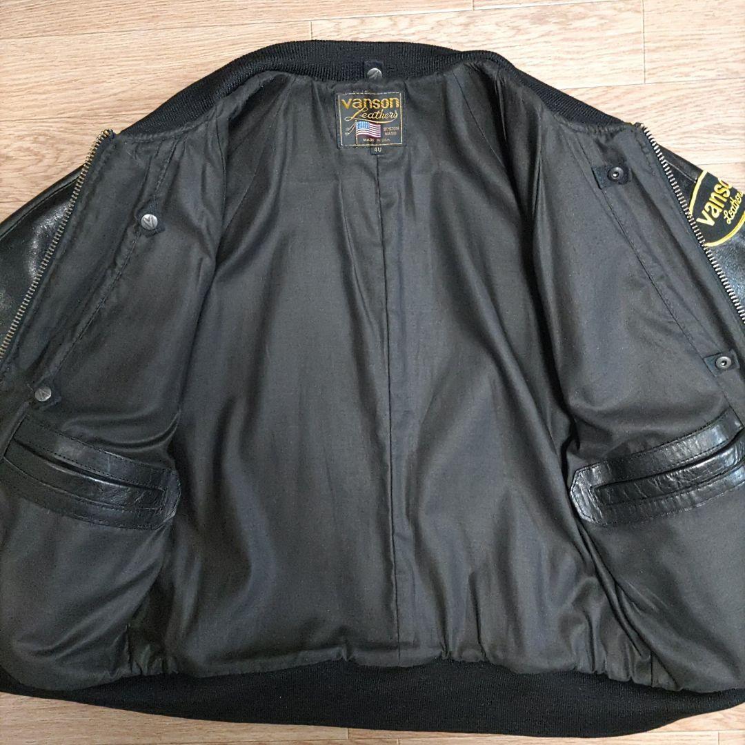 【40サイズ】Vanson TJV レザジャケット　スタジャン
