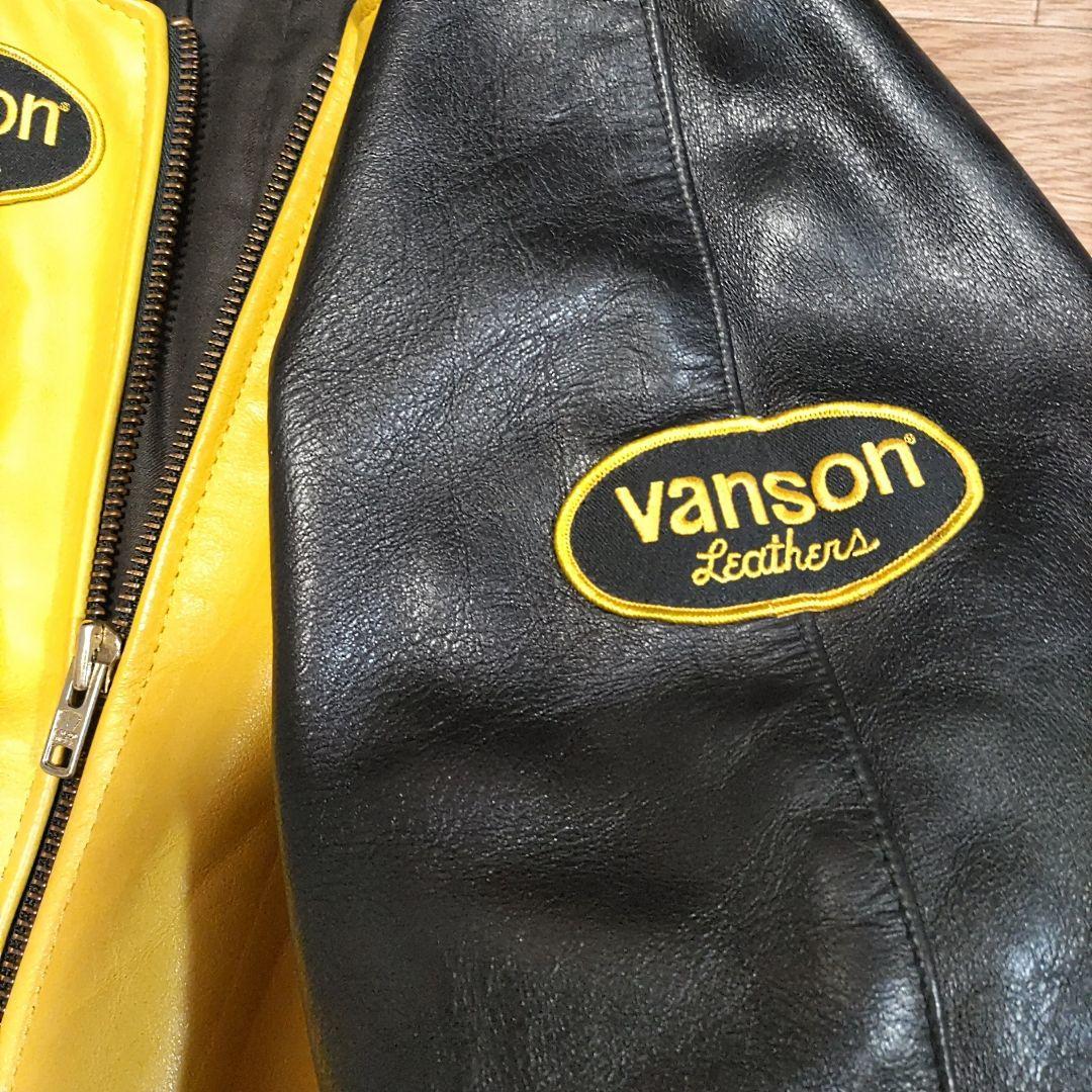 【40サイズ】Vanson TJV レザジャケット　スタジャン