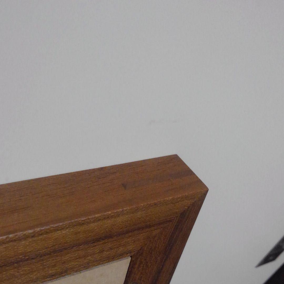 階段型面取り　B3 チーク無垢材　額縁　アクリル ポスターフレーム