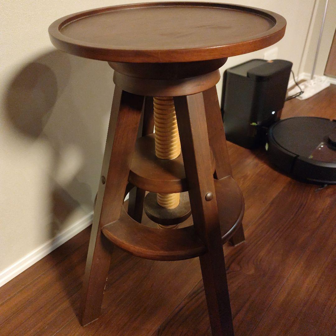 hanaさん専用　木製円形スピンチェア　2色セット　ハイタイプ