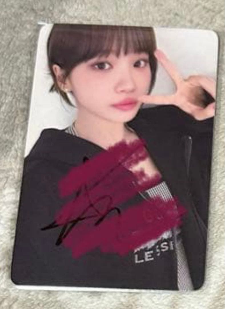 LE SSERAFIM SPAGHETTI サイン トレカ チェウォン