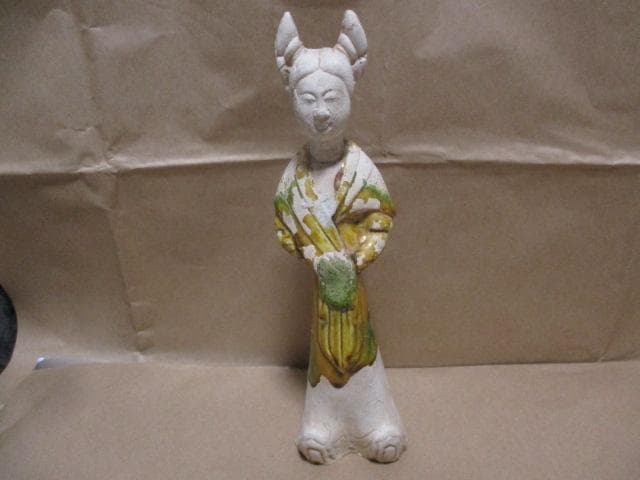 中国　唐三彩　女子俑　M29-1