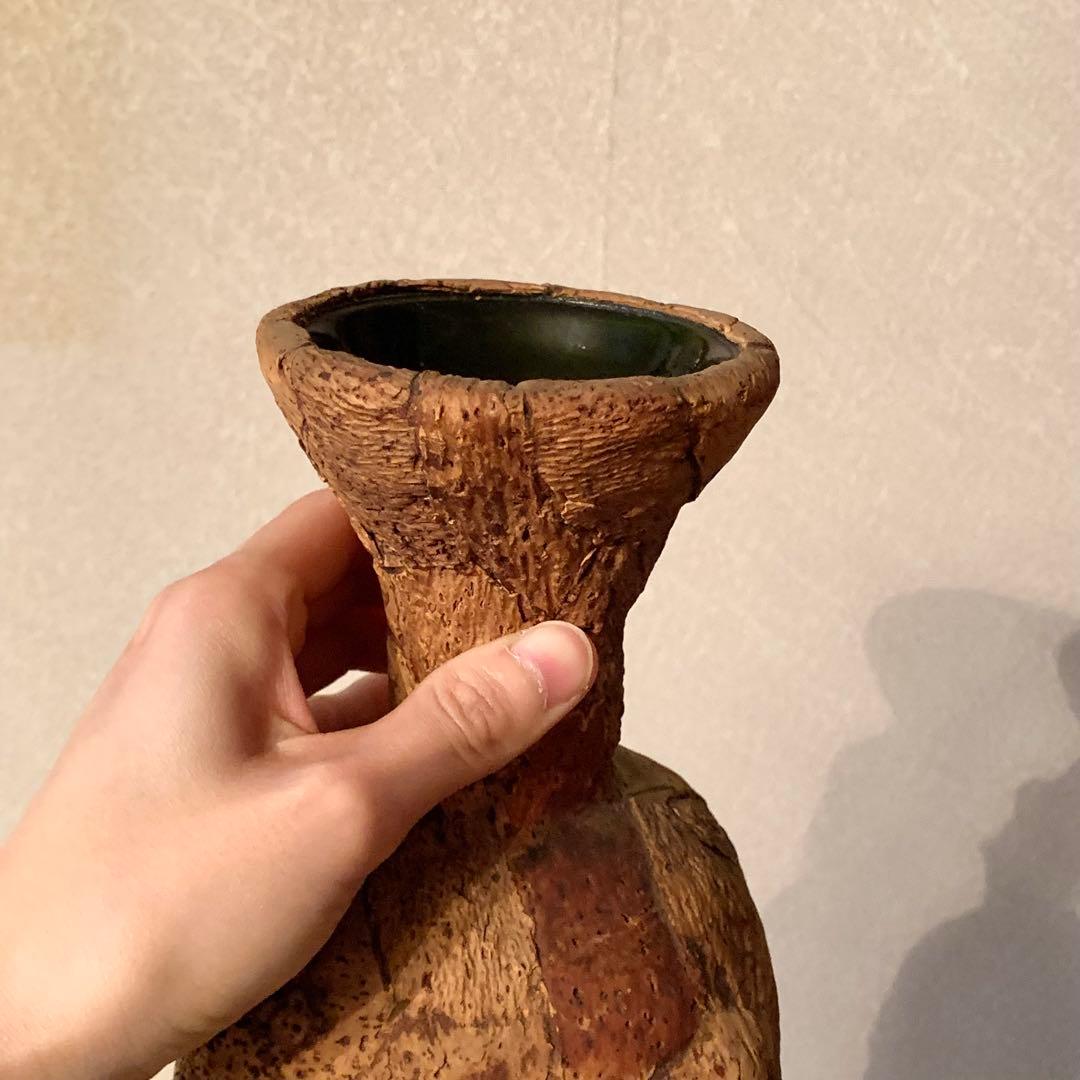 樹皮コルクで覆われたガラス瓶(スクエア)