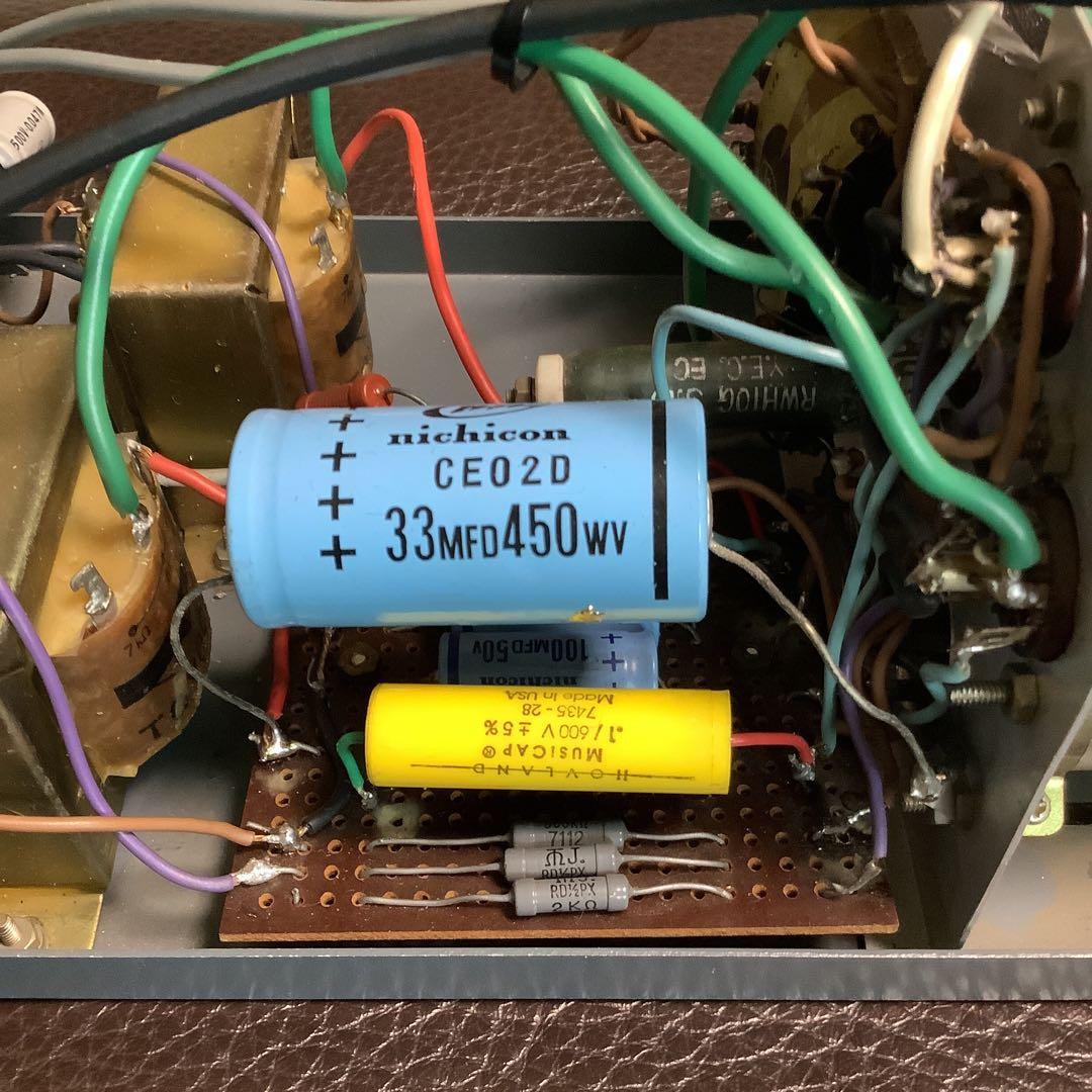 自作6BQ5 シングル真空管アンプ　ジャンク品