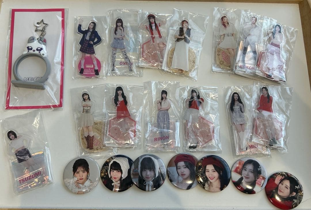 ME:I ポストカード　缶バッチ　アクスタ　KEIKO MIU RAN 40点