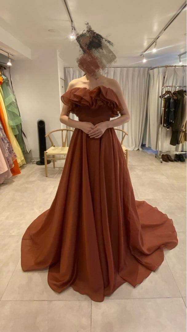 ウェディング　テラコッタ　THE URBAN BLANCHE S カラードレス