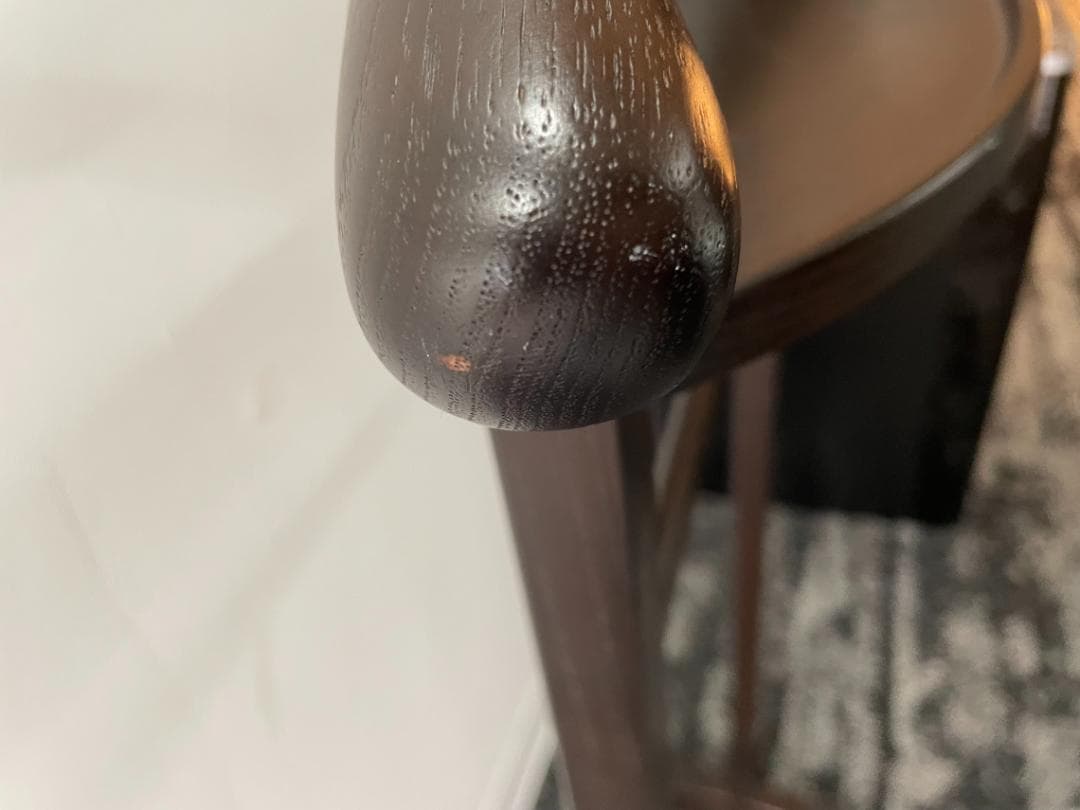 【美品】旭川家具 カンディハウス 小物置き付き ハンガースタンド/コートハンガー