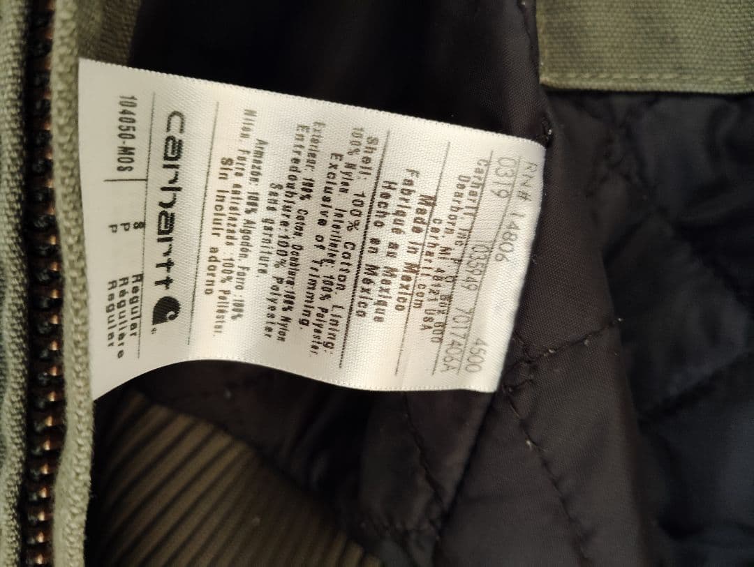 Carhartt アクティブジャケット Sサイズ オリーブ