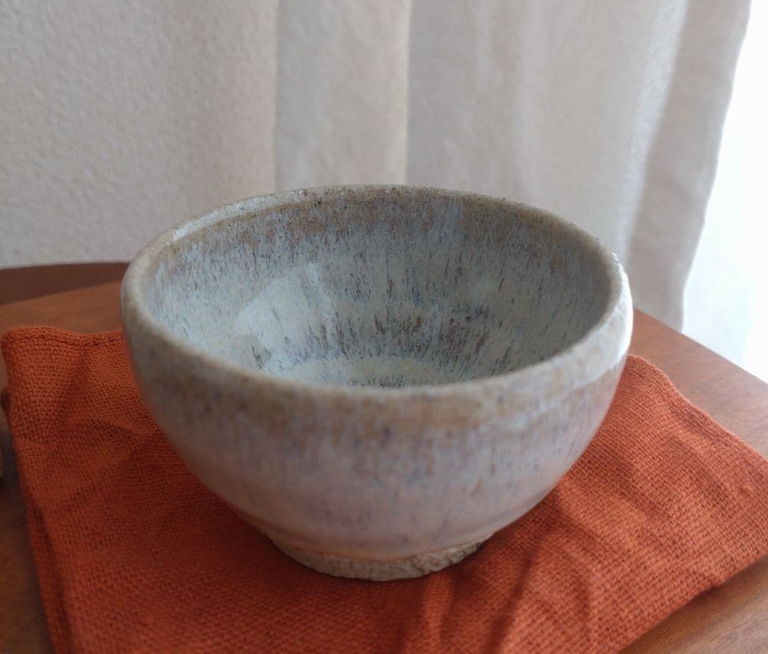 【真作　名工】中里重利　斑唐津　ぐい呑　三玄窯　中里無庵　中里逢庵　西岡小十