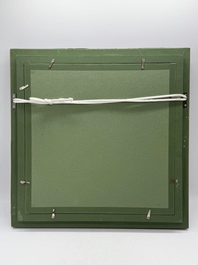 坂田甚内作　黒陶　額装　インテリア　送料込み250612