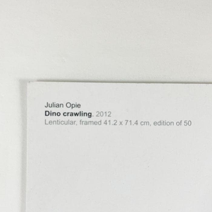 限定マット額装品/Dino crawling/ジュリアン・オピー
