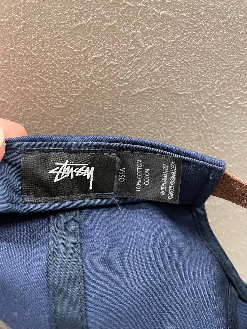 金*生様 Stüssy Sロゴ ネイビーキャップ 90s ヴィンテージ