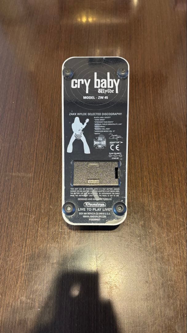 Dunlop Cry Baby Wah ZW-45 ザックワイルド　ワウペダル
