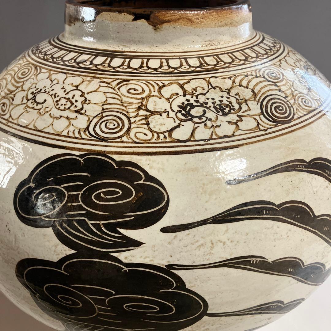 中国美術　唐物　鳳凰大壺