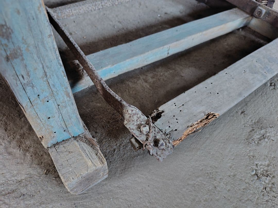 足踏み脱穀機　昭和　古民具　農具　ジャンク品