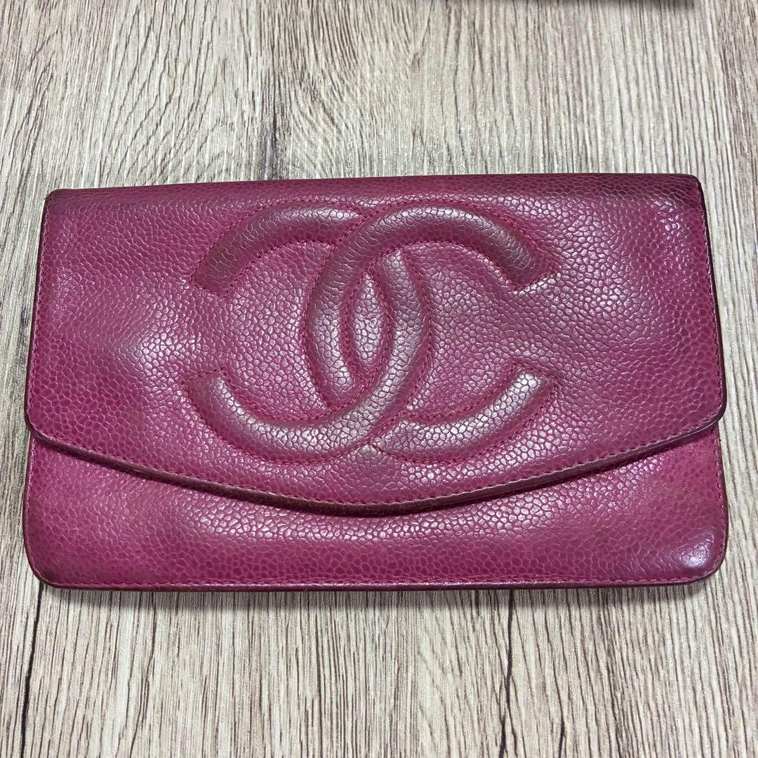 CHANEL 二つ折り財布
