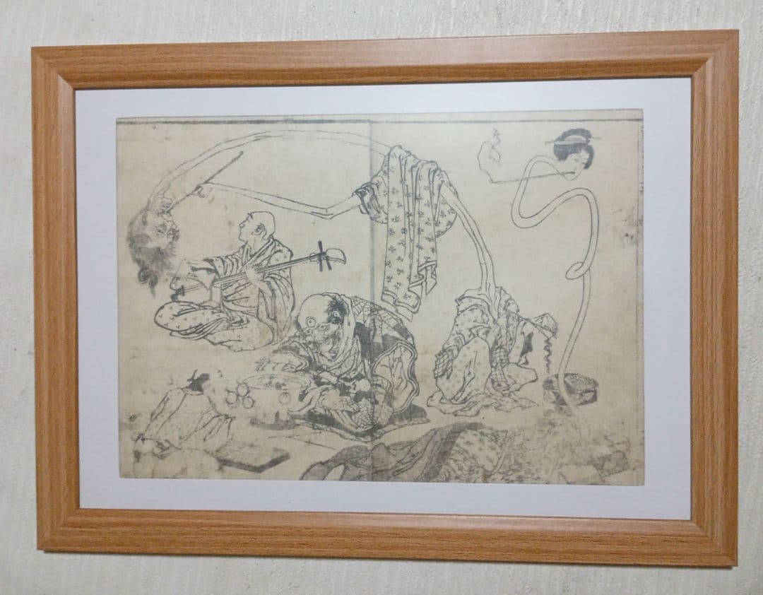 合巻、比奈乃都大内譚８編上下2冊版画本 種彦著、歌川芳虎画慶応2年出版オマケ付き