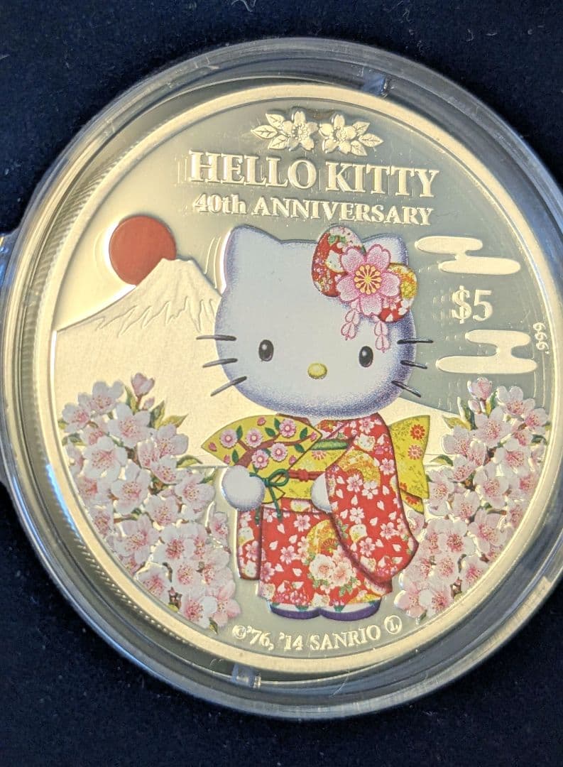 M*5様 銀高騰中!→4万円台から開始!【限定】ハローキティ40周年 １オンス銀
