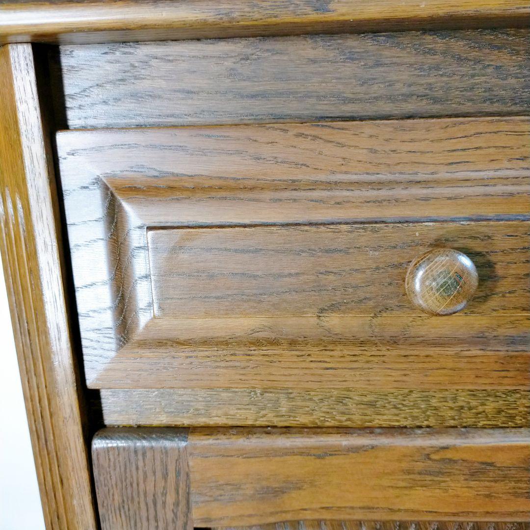 オーク材 ミニキャビネット 棚 コンソール アンティーク ヴィンテージ