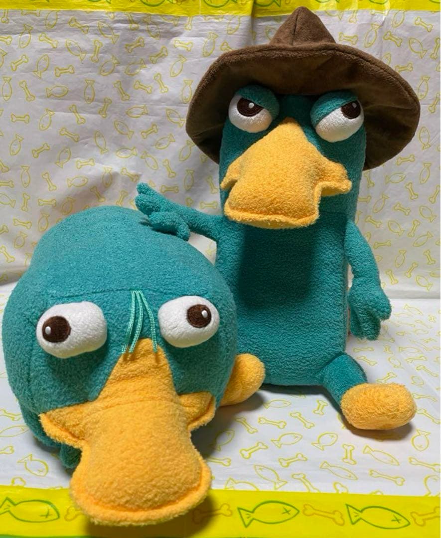 おまけ付き！ カモノハシペリー 特大 クッション スツール