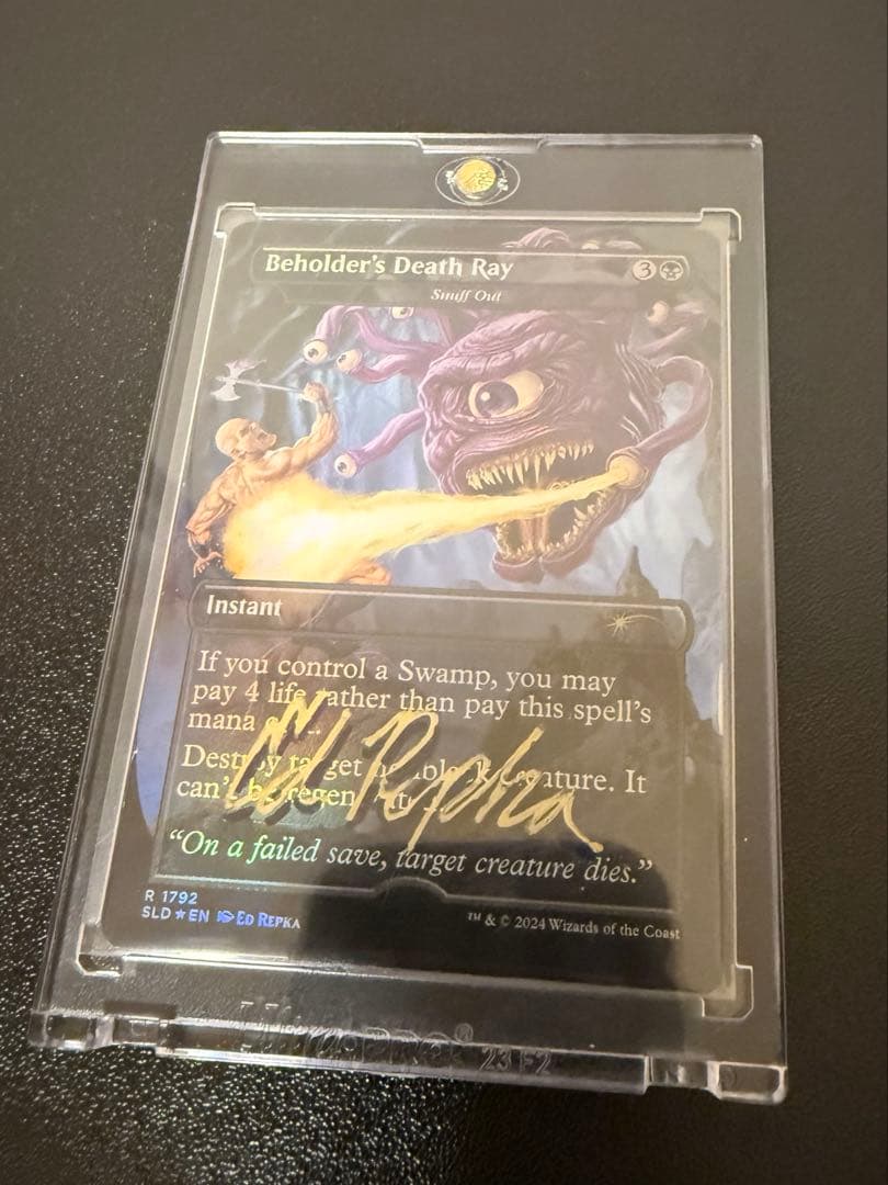 mtg アーティストプルーフ　foil ビホルダーの死の光線　殺し