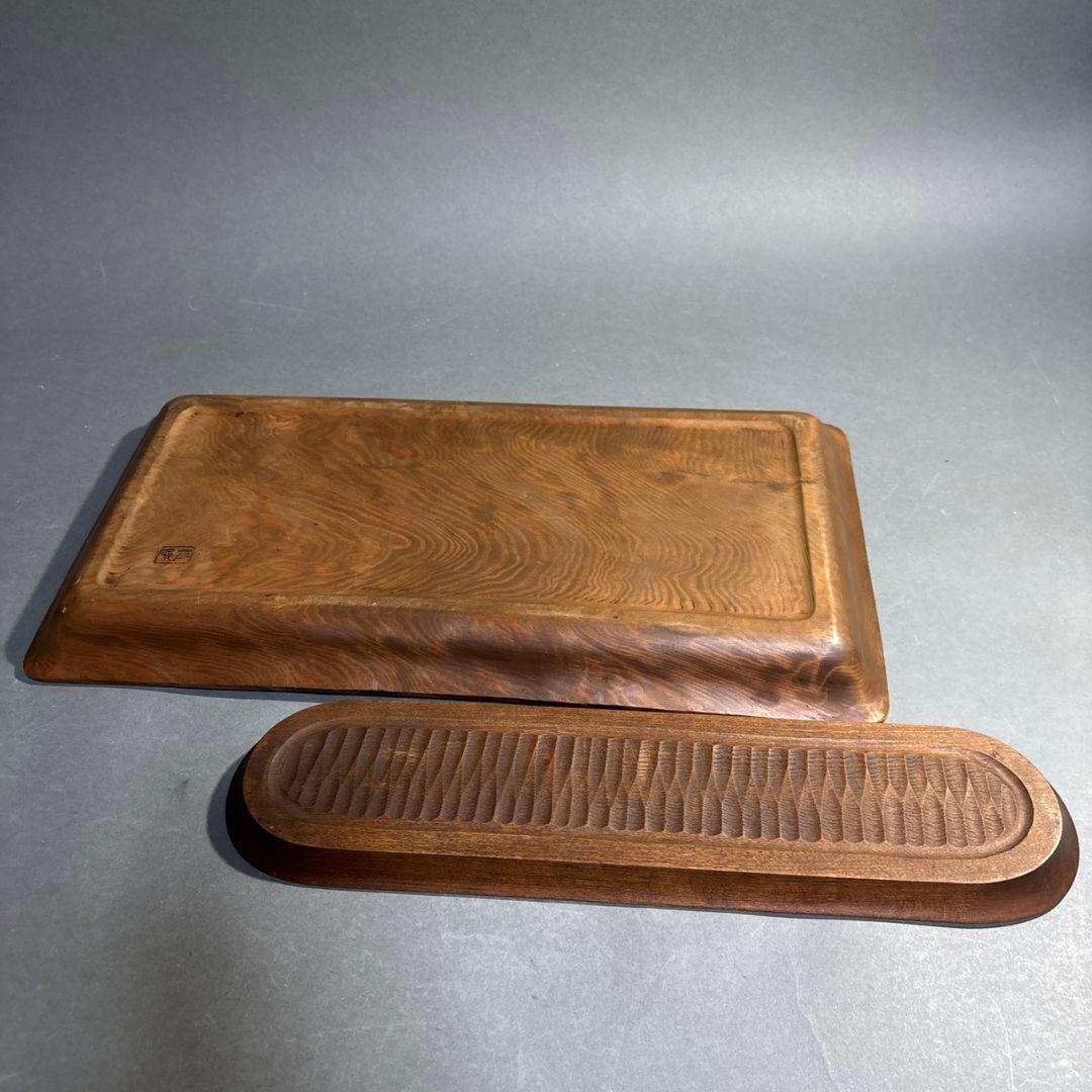 時代　木製　盆　２点　まとめて