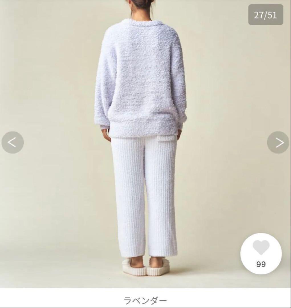 新品タグ付き　ジェラートプルオーバー＆パウダーリブロングパンツセット　ホワイト