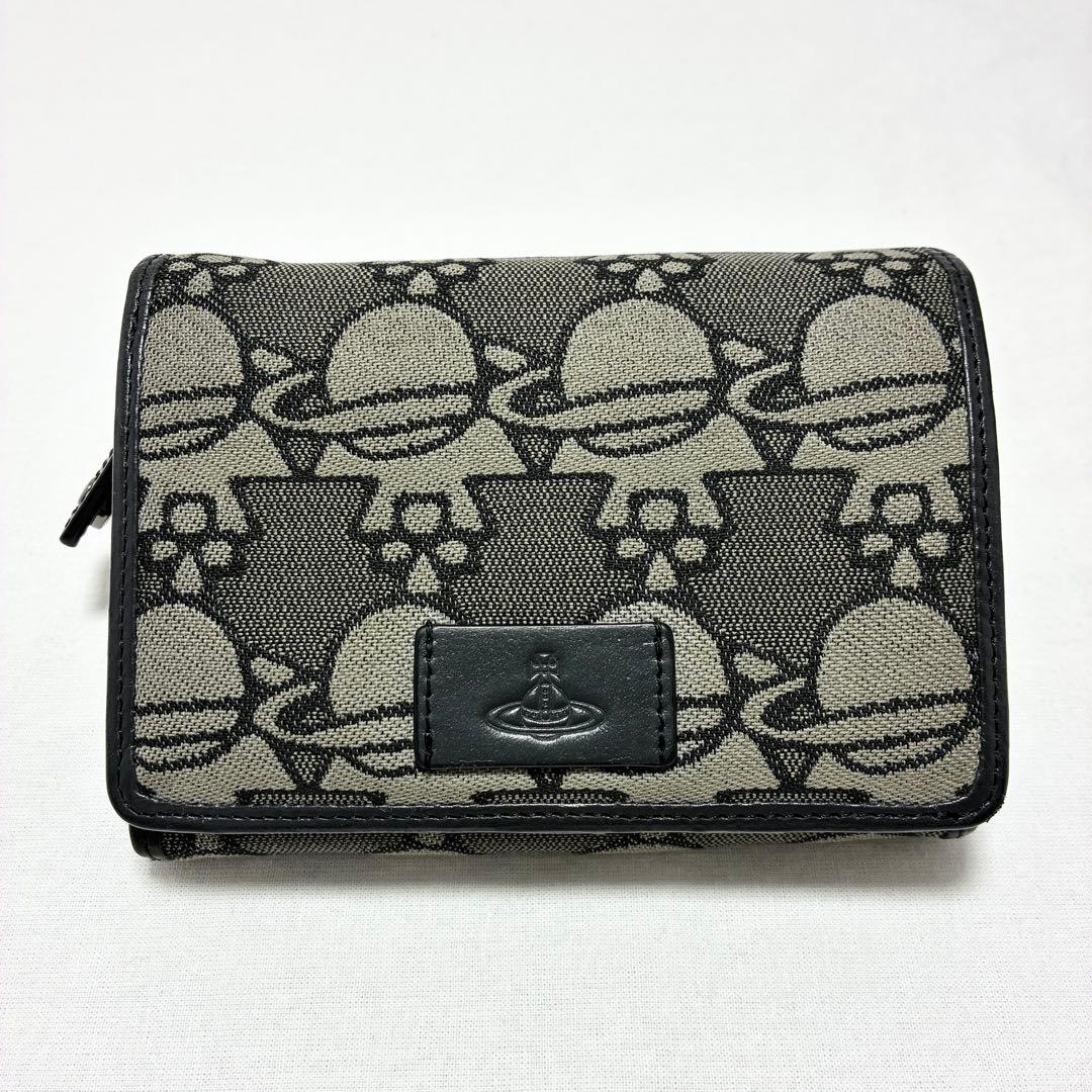 ヴィヴィアンウエストウッド/ARROW ORB JACQUARD 二つ折り財布