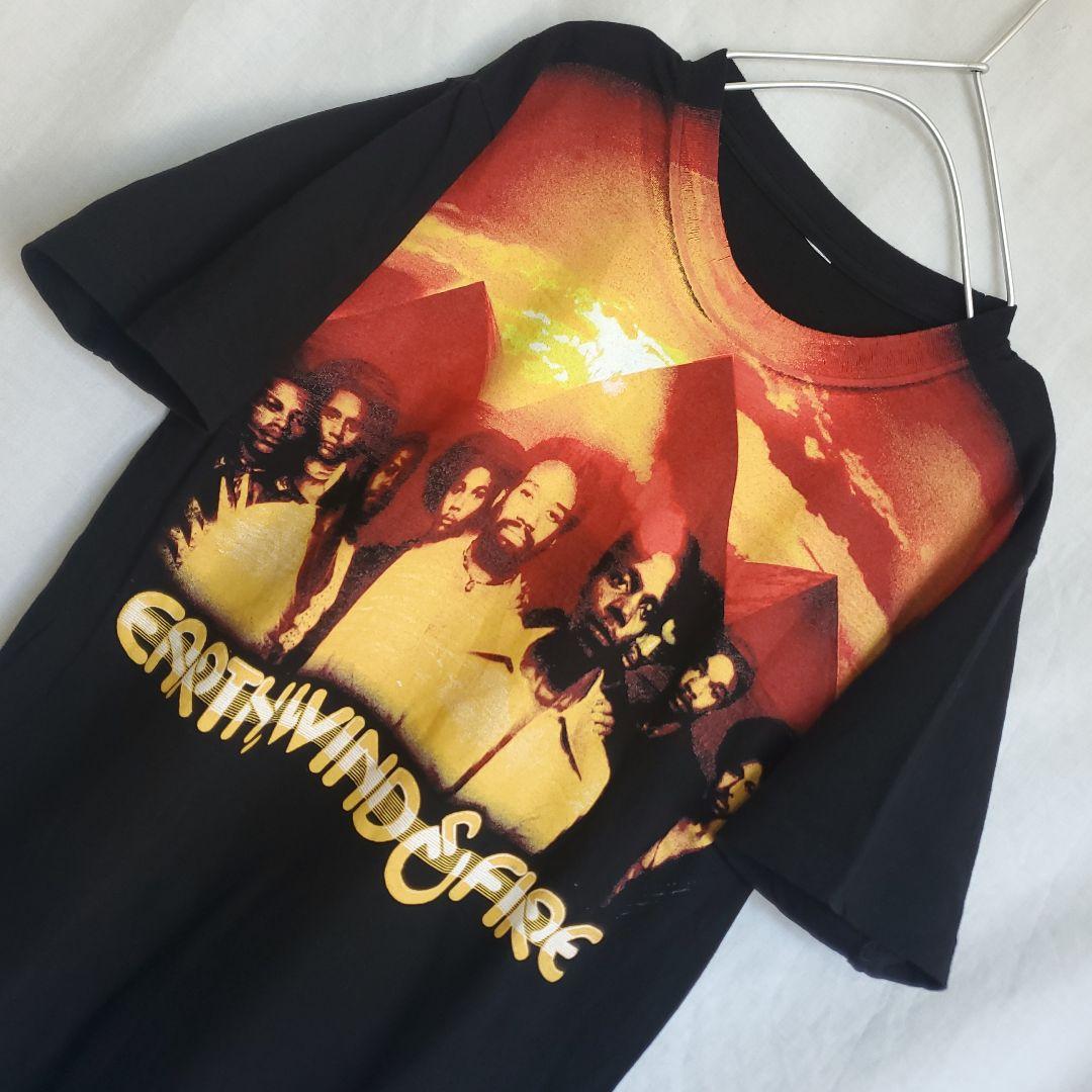 アース・ウィンド・アンド・ファイアー バンド Tシャツ 黒