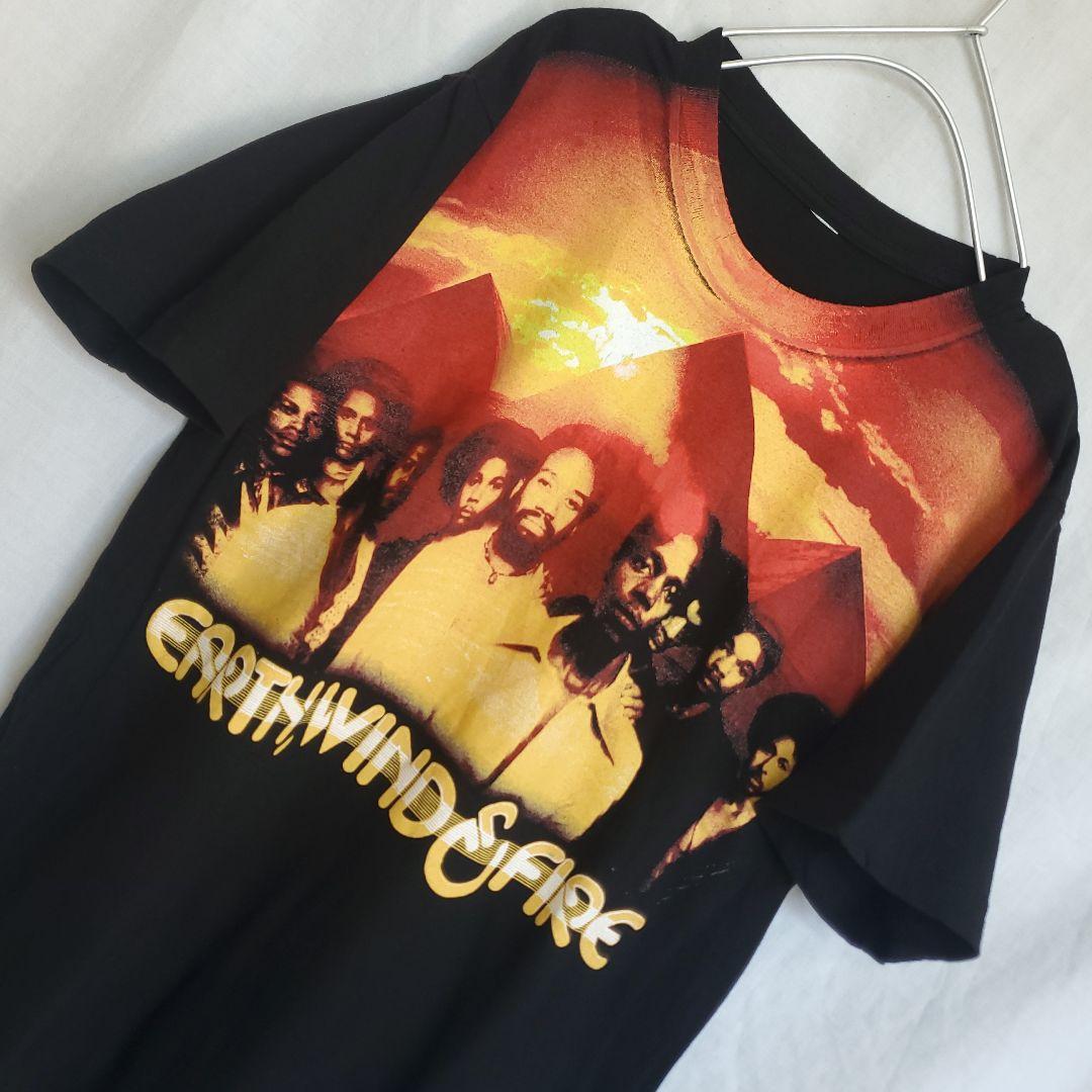 アース・ウィンド・アンド・ファイアー バンド Tシャツ 黒