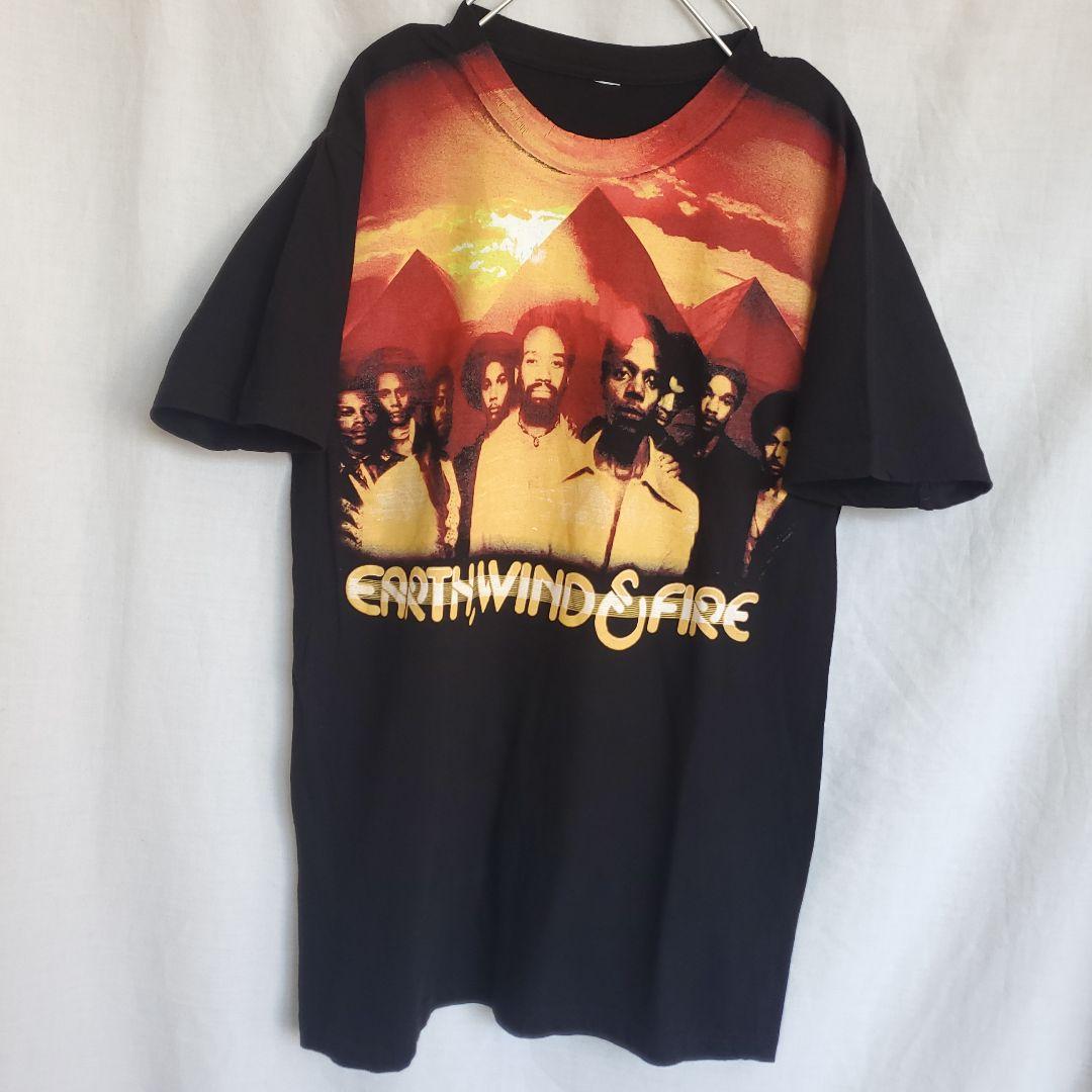 アース・ウィンド・アンド・ファイアー バンド Tシャツ 黒