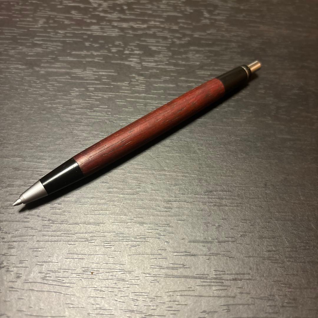 野原工芸シャーペン 紅紫檀 旧型 固定口金