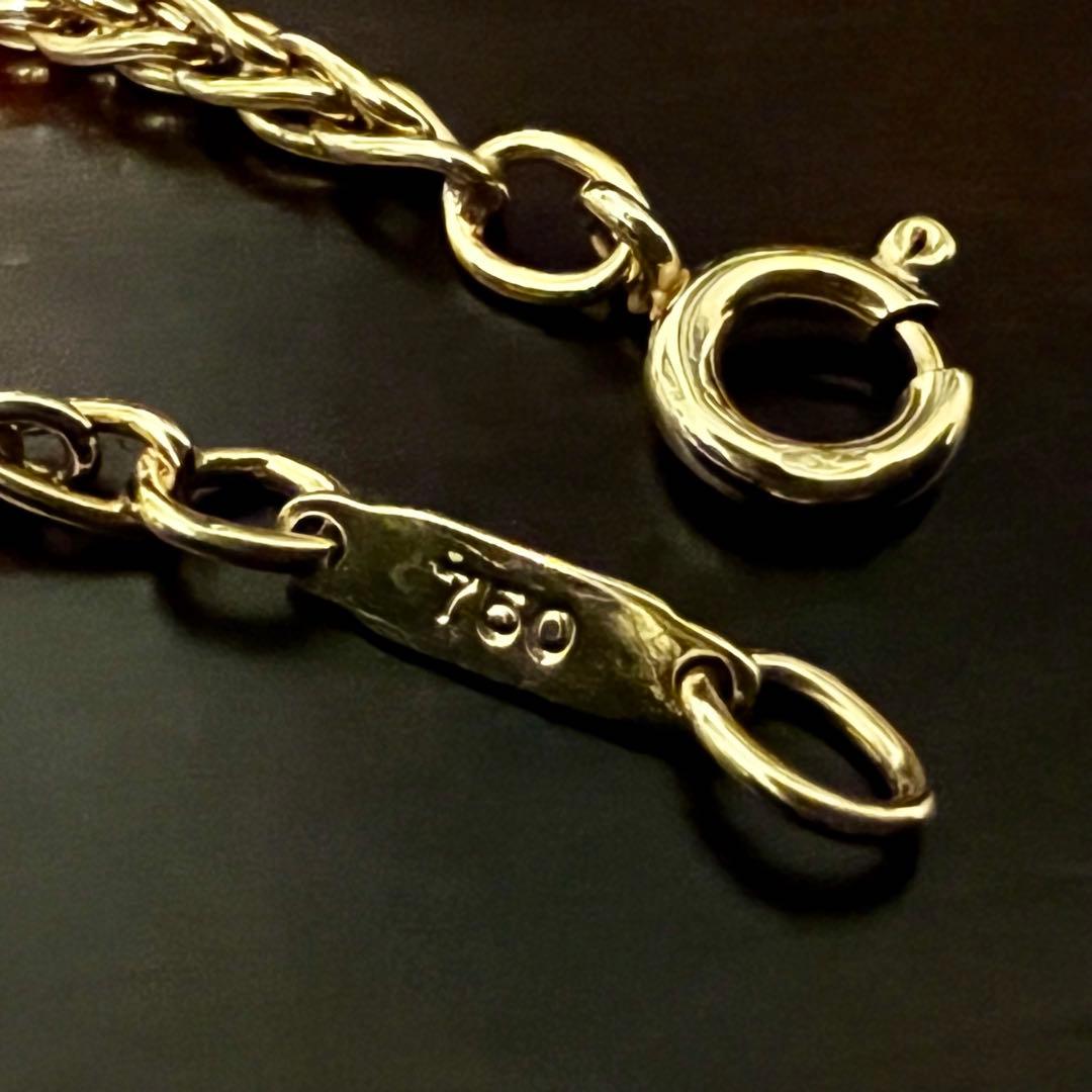 ヴィンテージ ティファニー 18K ゴールド スモール ブレイド ブレスレット