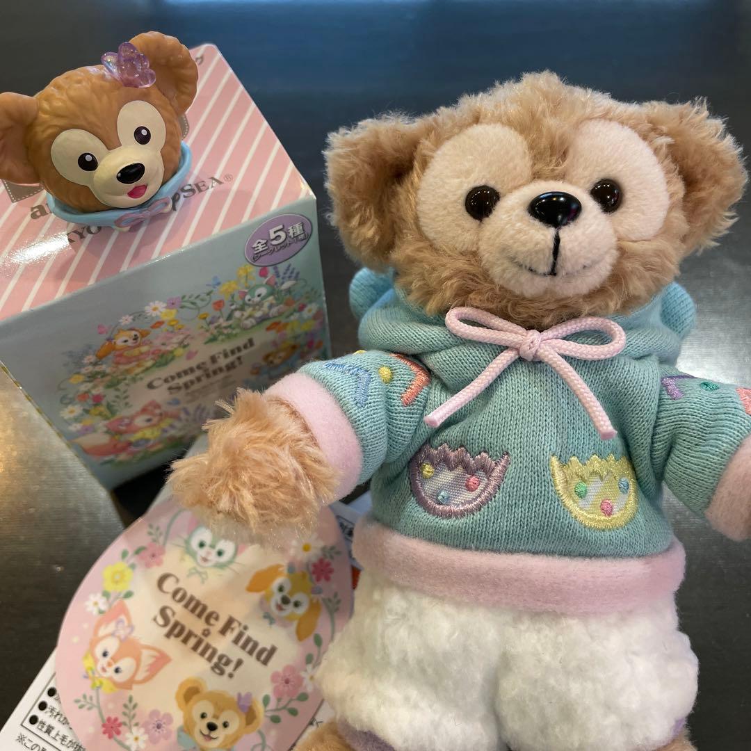 カムファインドスプリング　ぬいぐるみバッジ　リング　リーナベル　ダッフィー